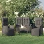 3-piece garden dining set with black synthetic rattan cushions by vidaXL, Garden sets - Ref: Foro24-3185094, Price: 420,96 €,...
