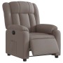 Sillón reclinable eléctrico tela gris taupé