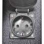 Säule mit Fassungen und schwarzer Gartenlampe von vidaXL, Steckdosen - Ref: Foro24-41235, Preis: 37,95 €, Rabatt: %