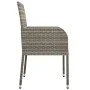 3-piece garden dining set with gray synthetic rattan cushions by vidaXL, Garden sets - Ref: Foro24-3185005, Price: 185,67 €, ...