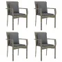 5-piece garden dining set with gray synthetic rattan cushions by vidaXL, Garden sets - Ref: Foro24-3157958, Price: 366,41 €, ...