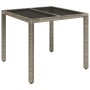 Set comedor de jardín 5 piezas con cojines ratán sintético gris de vidaXL, Conjuntos de jardín - Ref: Foro24-3157958, Precio:...