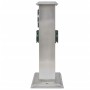 Stainless steel column with plug and timer for the garden by vidaXL, wall sockets - Ref: Foro24-41237, Price: 49,53 €, Discou...