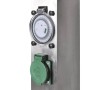 Stainless steel column with plug and timer for the garden by vidaXL, wall sockets - Ref: Foro24-41237, Price: 49,53 €, Discou...