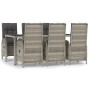 Garden dining set 7 pieces and gray synthetic rattan cushions by vidaXL, Garden sets - Ref: Foro24-3185027, Price: 946,70 €, ...