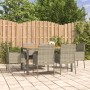 Garten-Essgruppe 7-teilig und graue synthetische Rattankissen von vidaXL, Gartensets - Ref: Foro24-3185020, Preis: 446,94 €, ...