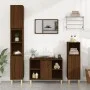 3-teiliges Badezimmermöbel-Set aus braunem Eichensperrholz von vidaXL, Badezimmermöbel - Ref: Foro24-3185620, Preis: 190,28 €...