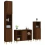 Set de muebles baño 3 pzas madera contrachapada roble marrón de vidaXL, Muebles de baño - Ref: Foro24-3185620, Precio: 189,85...