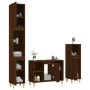 3-teiliges Badezimmermöbel-Set aus braunem Eichensperrholz von vidaXL, Badezimmermöbel - Ref: Foro24-3185620, Preis: 190,28 €...