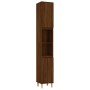 3-teiliges Badezimmermöbel-Set aus braunem Eichensperrholz von vidaXL, Badezimmermöbel - Ref: Foro24-3185620, Preis: 194,73 €...