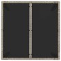 Set comedor de jardín 3 piezas con cojines ratán sintético gris