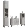 Set de muebles de baño 3 pzas madera contrachapada gris sonoma de vidaXL, Muebles de baño - Ref: Foro24-3185549, Precio: 195,...