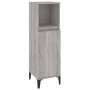 3-teiliges Badmöbel-Set Sonoma graues Sperrholz von vidaXL, Badezimmermöbel - Ref: Foro24-3185549, Preis: 190,61 €, Rabatt: %