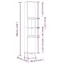 3-teiliges Badmöbel-Set Sonoma graues Sperrholz von vidaXL, Badezimmermöbel - Ref: Foro24-3185549, Preis: 193,66 €, Rabatt: %