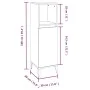 3-teiliges Badmöbel-Set Sonoma graues Sperrholz von vidaXL, Badezimmermöbel - Ref: Foro24-3185549, Preis: 193,66 €, Rabatt: %