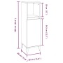 3-teiliges Badmöbel-Set Sonoma graues Sperrholz von vidaXL, Badezimmermöbel - Ref: Foro24-3185549, Preis: 190,61 €, Rabatt: %