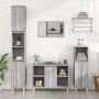 3-teiliges Badmöbel-Set Sonoma graues Sperrholz von vidaXL, Badezimmermöbel - Ref: Foro24-3185619, Preis: 188,81 €, Rabatt: %