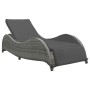 Lounger with anthracite gray synthetic rattan cushion by vidaXL, Outdoor beds - Ref: Foro24-49494, Price: 281,41 €, Discount: %