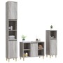 3-piece bathroom furniture set made of gray Sonoma plywood by vidaXL, Bathroom furniture - Ref: Foro24-3185619, Price: 188,81...