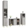 3-teiliges Badmöbel-Set Sonoma graues Sperrholz von vidaXL, Badezimmermöbel - Ref: Foro24-3185619, Preis: 184,48 €, Rabatt: %