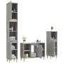 3-piece bathroom furniture set made of gray Sonoma plywood by vidaXL, Bathroom furniture - Ref: Foro24-3185619, Price: 188,81...