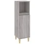 3-teiliges Badmöbel-Set Sonoma graues Sperrholz von vidaXL, Badezimmermöbel - Ref: Foro24-3185619, Preis: 184,48 €, Rabatt: %
