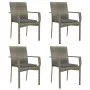 5-piece garden dining set with gray synthetic rattan cushions by vidaXL, Garden sets - Ref: Foro24-3184983, Price: 388,92 €, ...