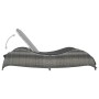 Lounger with anthracite gray synthetic rattan cushion by vidaXL, Outdoor beds - Ref: Foro24-49494, Price: 281,41 €, Discount: %