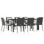 9-piece garden dining set and black synthetic rattan cushions by vidaXL, Garden sets - Ref: Foro24-3157956, Price: 806,38 €, ...
