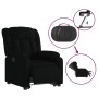 Sillón eléctrico reclinable elevable de tela negro