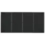 Set de comedor de jardín 9 pzas y cojines ratán sintético negro de vidaXL, Conjuntos de jardín - Ref: Foro24-3157956, Precio:...