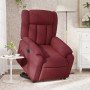 Sillón eléctrico reclinable elevable de tela rojo tinto en Sillones | Comprar online en Foro24