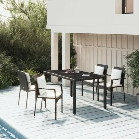 5-piece garden furniture set with black synthetic rattan cushions by vidaXL, Garden sets - Ref: Foro24-3157953, Price: 463,60...