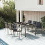 Garden dining set 7 pieces and gray synthetic rattan cushions by vidaXL, Garden sets - Ref: Foro24-3157961, Price: 527,55 €, ...