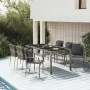 Set comedor jardín 7 pzas y cojines ratán sintético gris de vidaXL, Conjuntos de jardín - Ref: Foro24-3157961, Precio: 560,88...