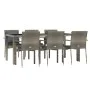 Set comedor jardín 7 pzas y cojines ratán sintético gris de vidaXL, Conjuntos de jardín - Ref: Foro24-3157961, Precio: 560,88...