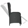 5-teiliges Gartenmöbel-Set mit schwarzen synthetischen Rattankissen von vidaXL, Gartensets - Ref: Foro24-3185061, Preis: 727,...