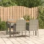 5-piece garden dining set with gray synthetic rattan cushions by vidaXL, Garden sets - Ref: Foro24-3185019, Price: 362,09 €, ...