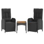 5-piece garden furniture set with black synthetic rattan cushions by vidaXL, Garden sets - Ref: Foro24-3185090, Price: 566,46...