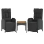 5-piece garden furniture set with black synthetic rattan cushions by vidaXL, Garden sets - Ref: Foro24-3185090, Price: 582,71...