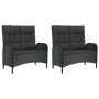 5-piece garden furniture set with black synthetic rattan cushions by vidaXL, Garden sets - Ref: Foro24-3185090, Price: 566,46...