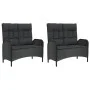 5-piece garden furniture set with black synthetic rattan cushions by vidaXL, Garden sets - Ref: Foro24-3185090, Price: 582,71...