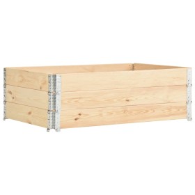 Caja de palés 3 unidades madera maciza de pino 50x150 cm