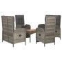 5-piece garden dining set with gray synthetic rattan cushions by vidaXL, Garden sets - Ref: Foro24-3185089, Price: 579,34 €, ...