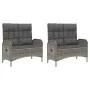 5-piece garden dining set with gray synthetic rattan cushions by vidaXL, Garden sets - Ref: Foro24-3185089, Price: 588,33 €, ...