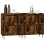 Sideboards 2 units smoked oak plywood 60x35x70 cm by vidaXL, Sideboards - Ref: Foro24-3185756, Price: 113,29 €, Discount: %
