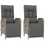 3-piece garden dining set with gray synthetic rattan cushions by vidaXL, Garden sets - Ref: Foro24-3185044, Price: 420,40 €, ...