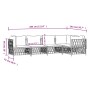 5-teiliges Gartenmöbel-Set und weiße Stahlkissen von vidaXL, Gartensets - Ref: Foro24-3186872, Preis: 337,19 €, Rabatt: %