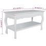 White 2-level MDF coffee table by vidaXL, Coffee table - Ref: Foro24-60629, Price: 130,21 €, Discount: %