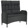5-teiliges Gartenmöbel-Set mit schwarzen synthetischen Rattankissen von vidaXL, Gartensets - Ref: Foro24-3185088, Preis: 559,...